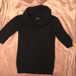 EXPRESS sweater off shoulder cowl neck M